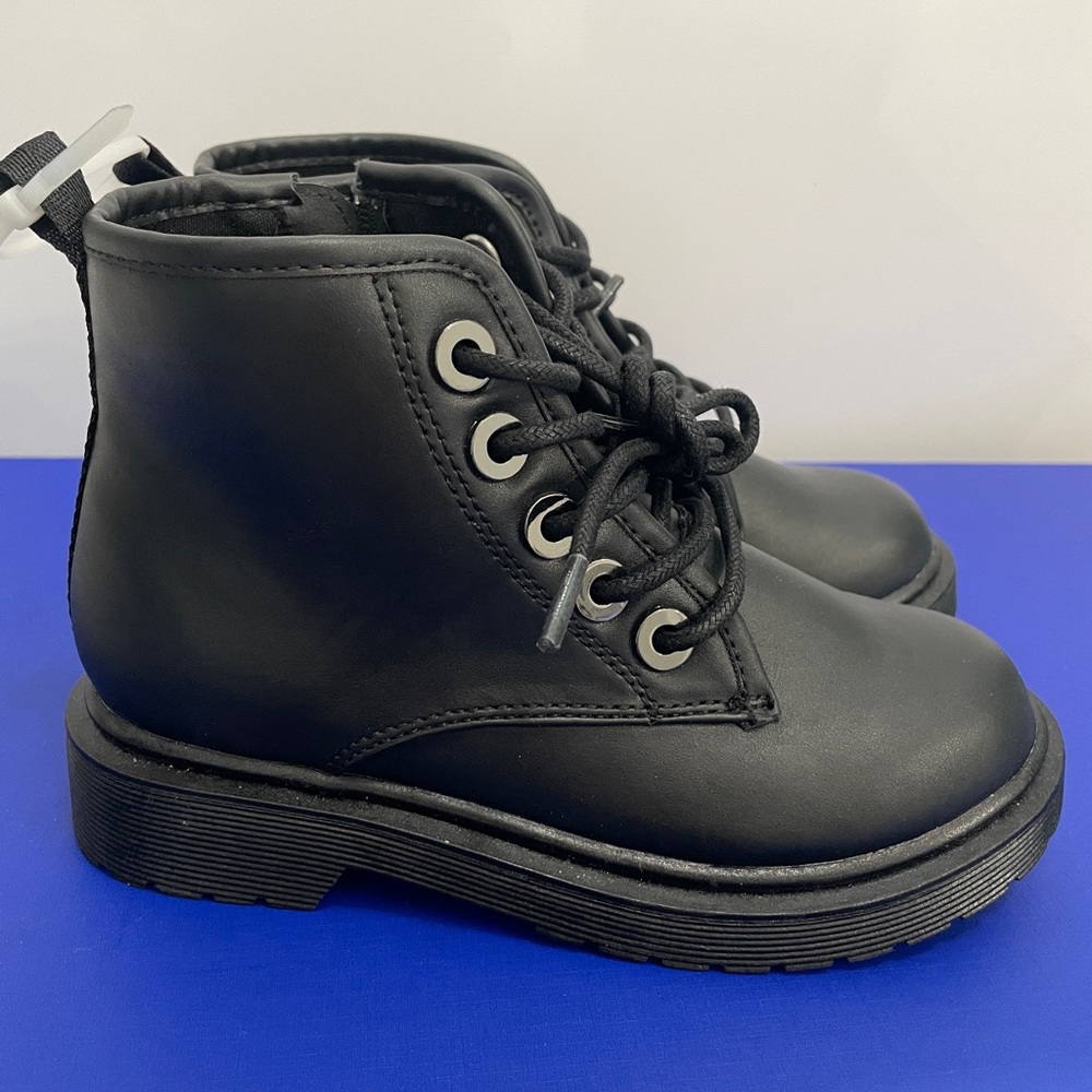 Steve Madden Girls Black Lace Up Booties Size 13m